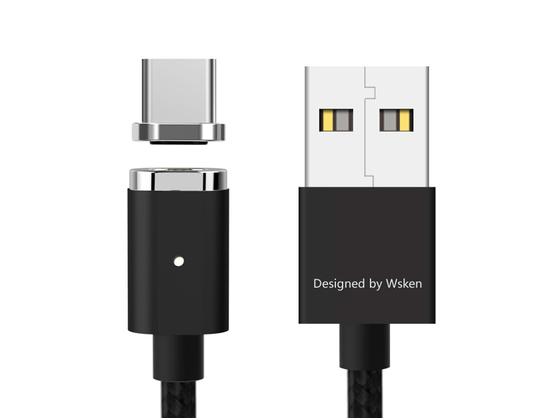 USB-кабель фирмы WSKEN черный
