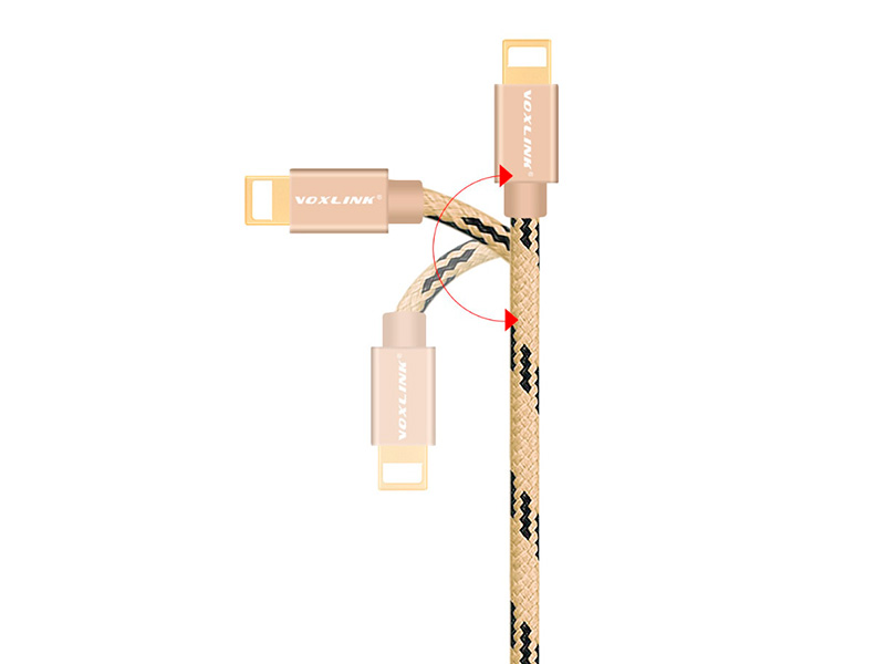VOXLINK нейлоновый плетеный USB кабель