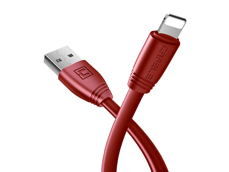 CAFELE плоский зарядный usb-кабель красный